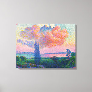 The Pink Cloud, painting by Henri E. Cross, Canvas Print
