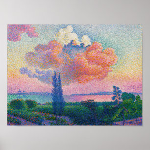 The Pink Cloud, painting by Henri-Edmond Cross Poster