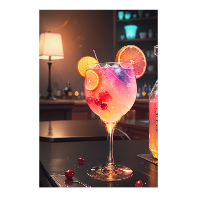 The Pink Cocktail Photo Print (Front)