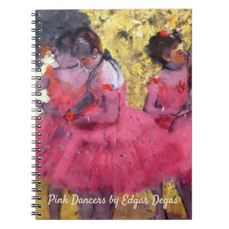 The Pink Dancers, Before the Ballet by Edgar Degas Notebook