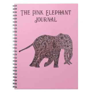 The Pink Elephant Journal/Notebook Notebook