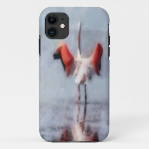 The Pink Flamingo in Watercolor iPhone 11 Case