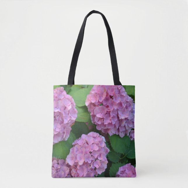 The pink Hortensia hydrangea  Tote Bag (Front)