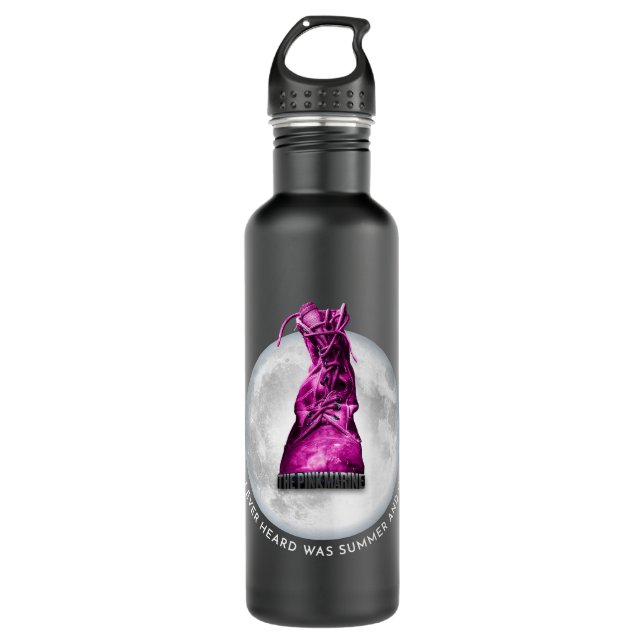 The Pink Marine | 'Summer' & 'Camp' | 710 Ml Water Bottle (Front)