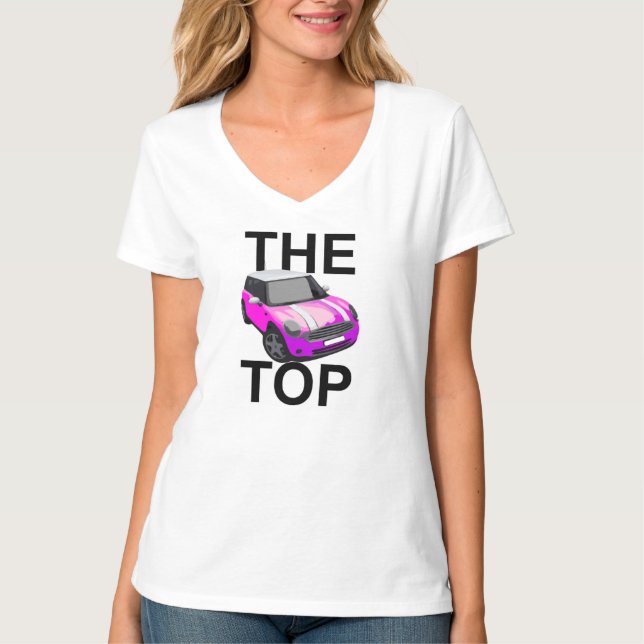 THE (pink) MINI TOP Fun Witty Humor (Front)