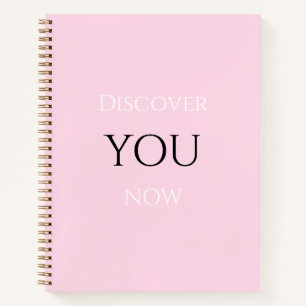 The Pink Motivational Quote notebook