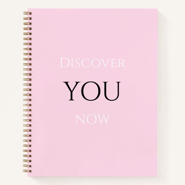 The Pink Motivational Quote notebook (Front)
