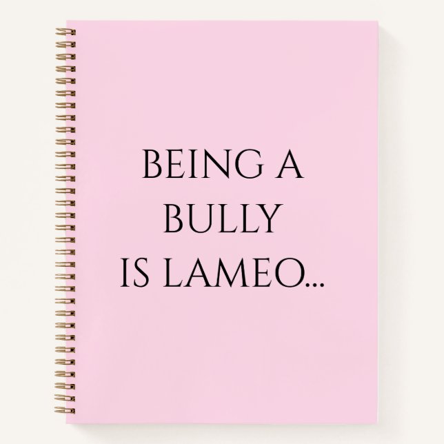 The Pink Motivational Quote notebook (Front)