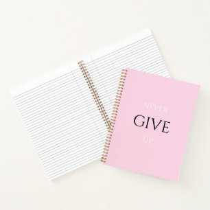 The Pink Motivational Quote notebook
