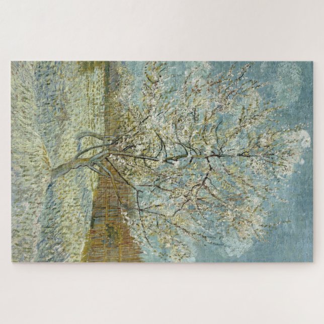 The pink peach tree by Van Gogh Jigsaw Puzzle (Horizontal)