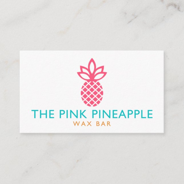 The Pink Pineapple Business Card (Front)