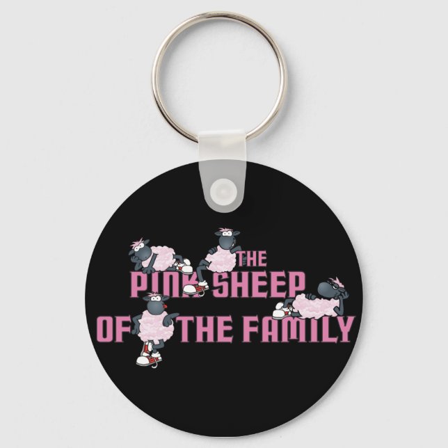 The Pink Sheep of the Family Key Ring (Front)