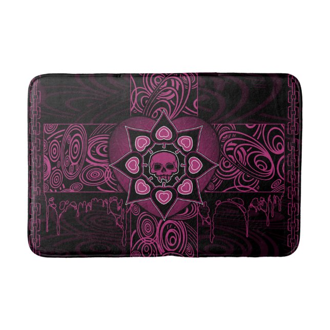 The Pink Skull Bath Mat (Front)
