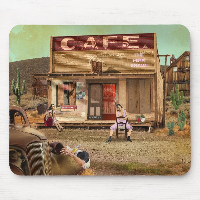 The Pink Snake Mouse Mat (Front)