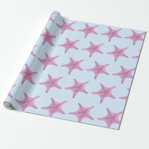 The Pink Starfish Nautical  Wrapping Paper