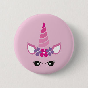 The Pink Unicorn 6 Cm Round Badge