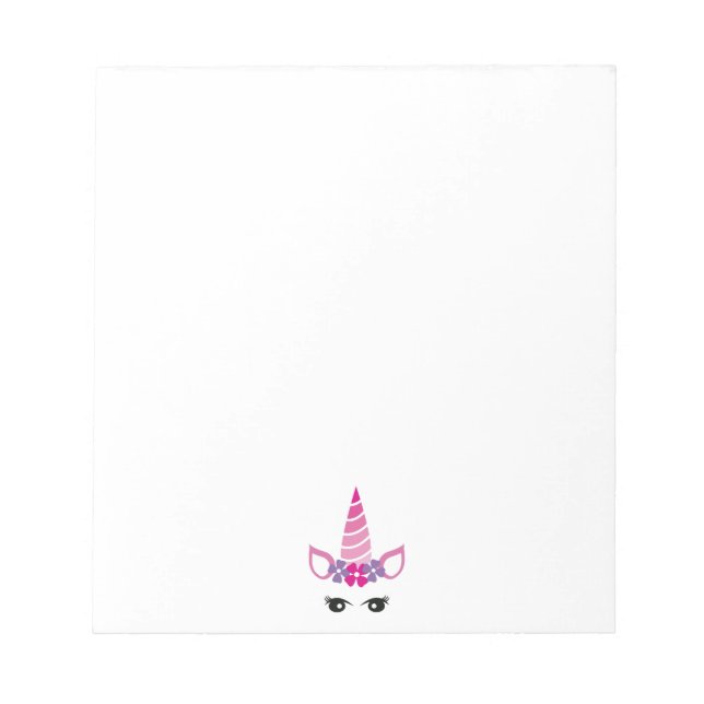 The Pink Unicorn Notepad (Front)