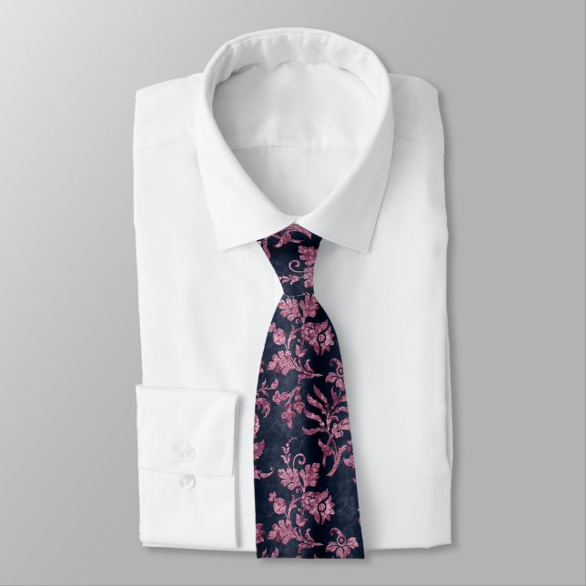 The Pink Velvet  Series Design 4 Tie (Tied)