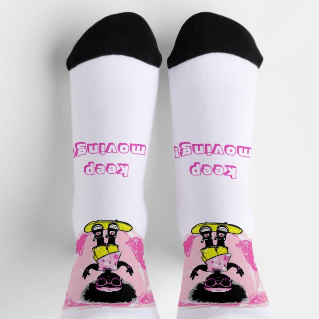 THE PINK WORLD OF THE LITTLE GIRL AND THE SKATEBOA SOCKS (Top)