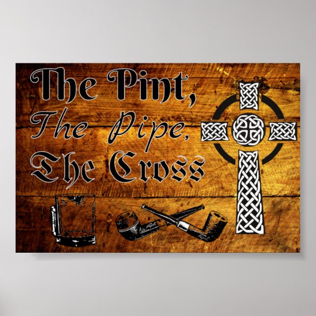 The Pint, The Pipe, the Cross Poster (Front)
