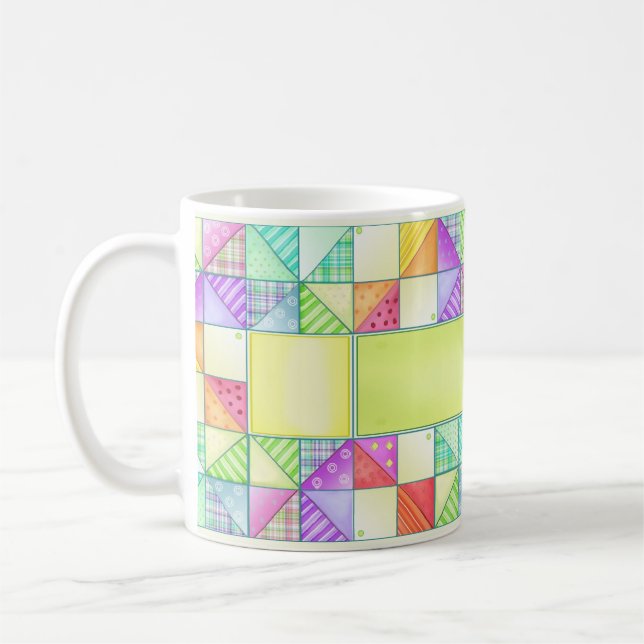 The Pinwheel Quilt Mug (Left)