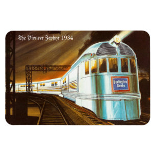 The Pioneer Zephyr 1934 Premium Flexi Magnet