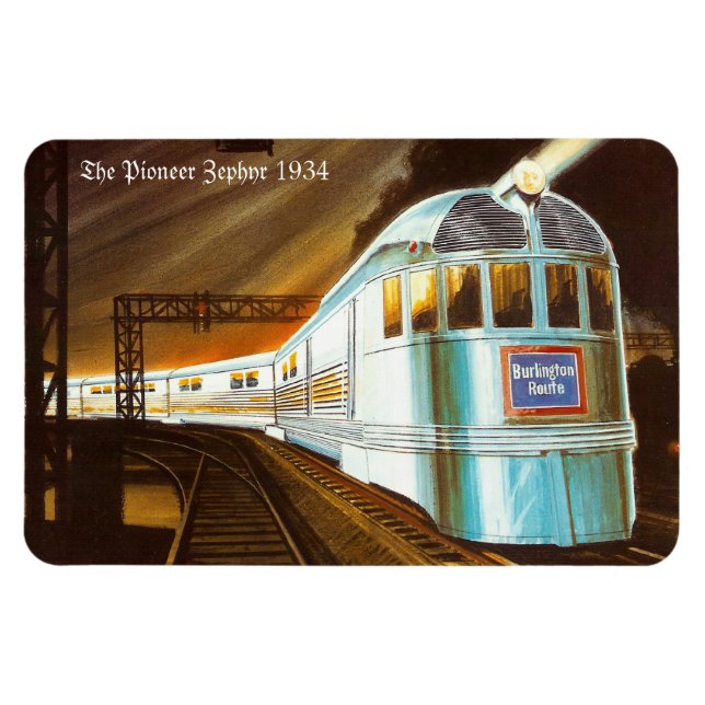 The Pioneer Zephyr 1934 Premium Flexi Magnet (Horizontal)
