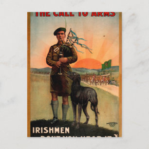 The pipes are calling 1916_Propaganda Poster Postcard