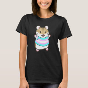 The Pipsqueakery Trans Pride Flag Hamster T-Shirt