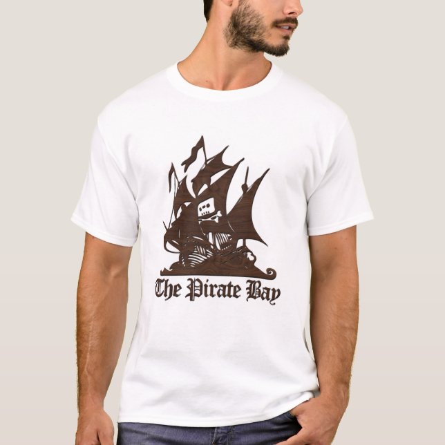 The Pirate Bay Brown Logo Tee (Front)