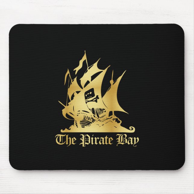 The Pirate Bay Gold Logo Mouse Mat (Front)