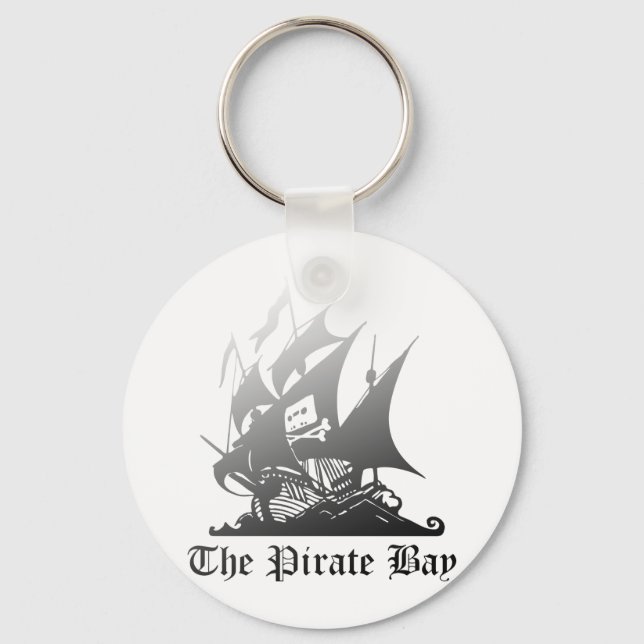 The Pirate Bay Grey To Black Key Ring (Front)
