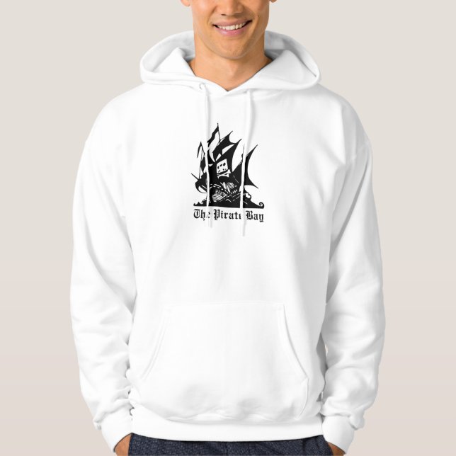 the pirate bay pirate ship logo hoodie (Front)
