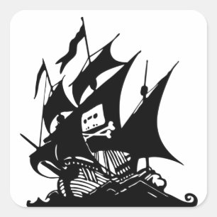 The Pirate Bay Square Sticker