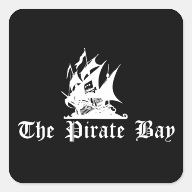 The Pirate Bay Square Sticker (Front)