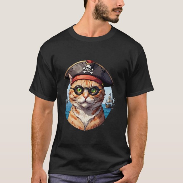 The Pirate Cat T-Shirt (Front)