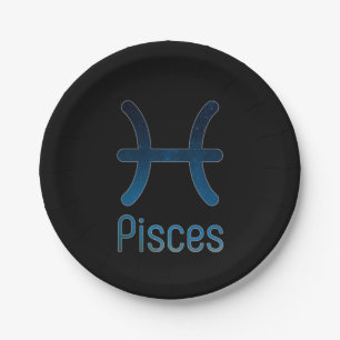 The Pisces Constellation - Galaxy  Paper Plate