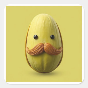 The “piSTACHio” Square Sticker