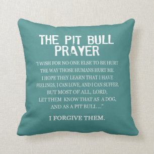 The Pit Bull Prayer Cushion