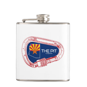 The Pit Flagstaff Arizona Climbing Carabiner Hip Flask