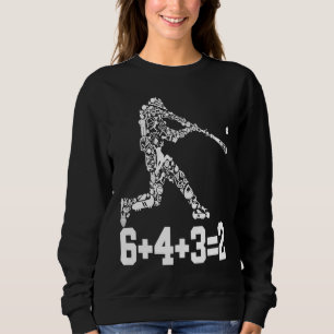 The Pitcher Baseball Player 6+4+32 Double Play Tur Sweatshirt