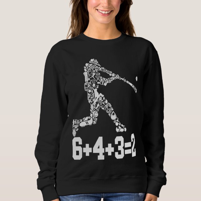 The Pitcher Baseball Player 6+4+32 Double Play Tur Sweatshirt (Front)