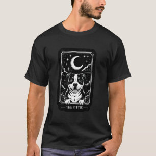 The Pittie Dog Whimsical Pitbull Tarot Card Occult T-Shirt
