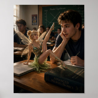 The Pixie on the Desk Poster