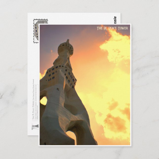 The PL Peace Tower ポストカード Postcard (Front/Back)