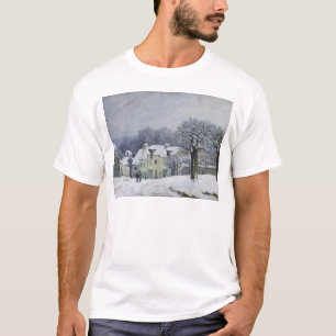 The Place du Chenil at Marly-le-Roi, Snow, 1876 T-Shirt