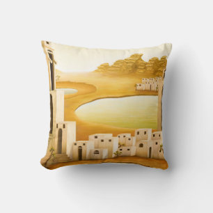 "The Place" - Middle East / Orient Desert Painting Cushion