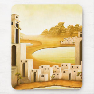 "The Place" - Middle East / Orient Desert Painting Mouse Mat