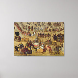 The Place Royale and the Carrousel in 1612 Canvas Print