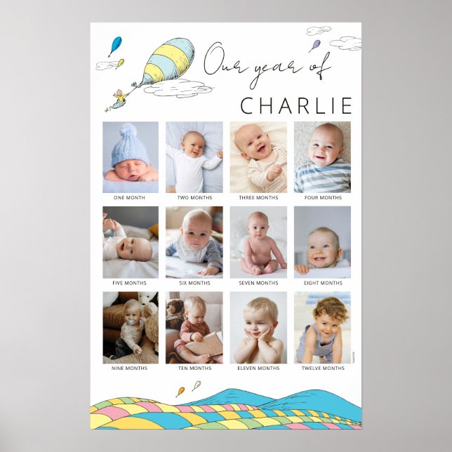 The Places You'll Go! | Baby's 1st Year Collage Poster (Front)